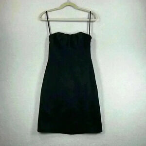 The Limited Women’s Strapless Sheath Mini Dress Size 4 Black Form-fitting Party